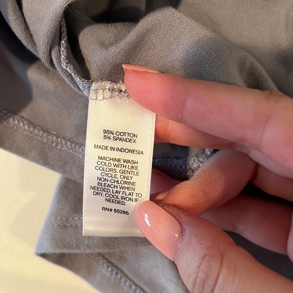 GREY BLUE KNIT STRAPLESS CORSET peplum TOP - Picture 4 of 4